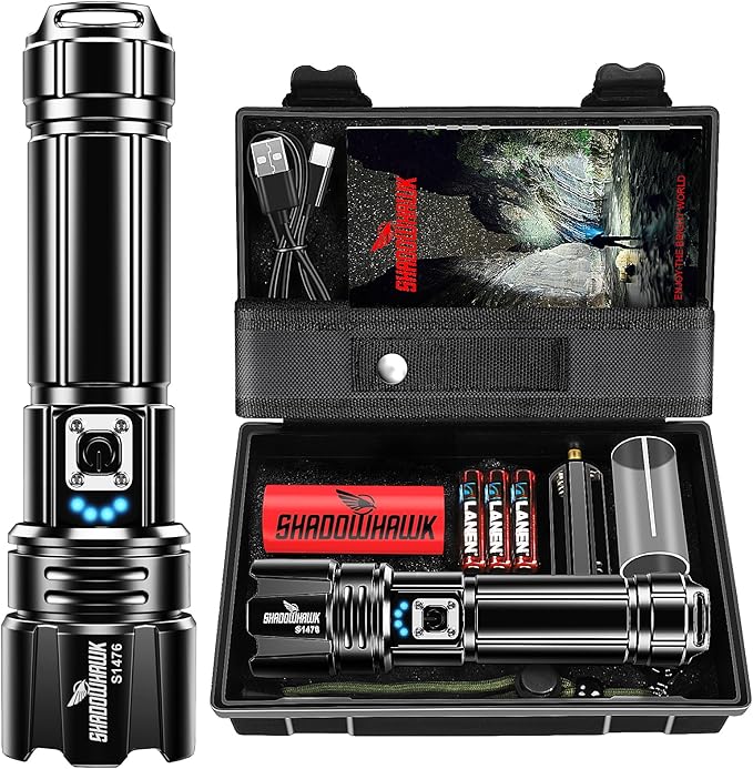 Linterna LED Shadowhawk Táctica Militar