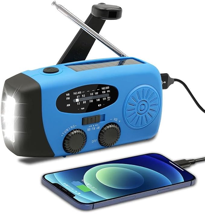 Linterna Radio Solar Emergencia