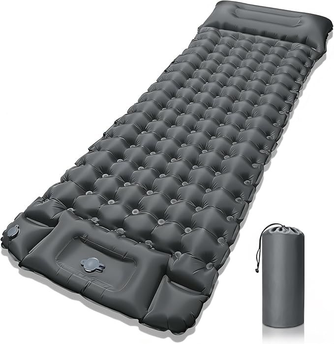 Colchoneta Inflable para Acampar Gris