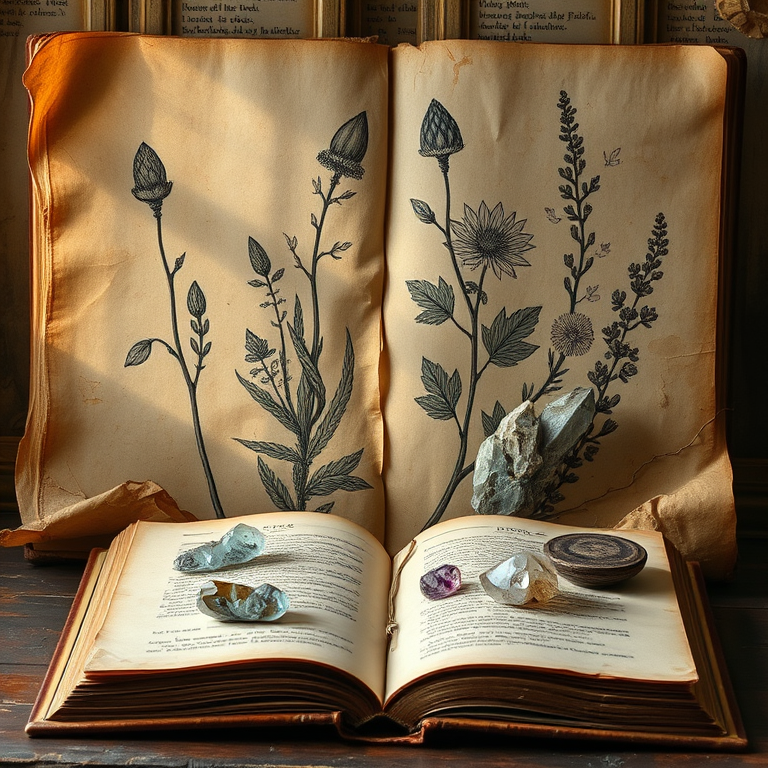 Bodegón de Libros de botánica