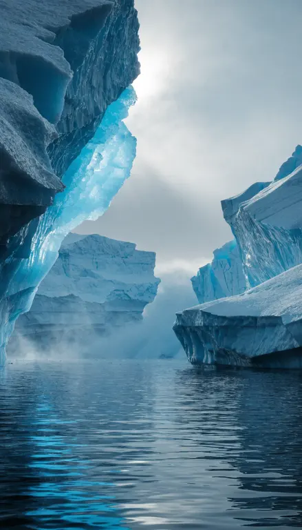 Fondo para croma Iceberg ártico