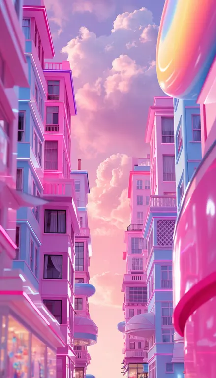 Fondo para croma Ciudad rosa