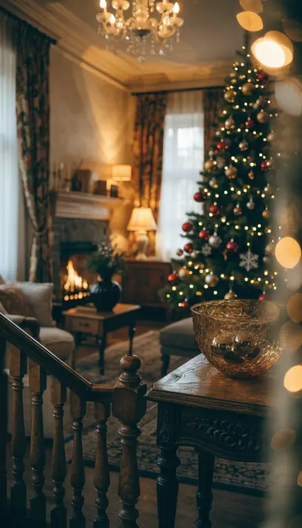 Fondo para croma Navidad acogedora