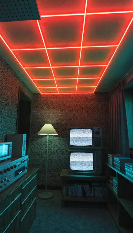 Fondo para croma Habitación VHS 80s
