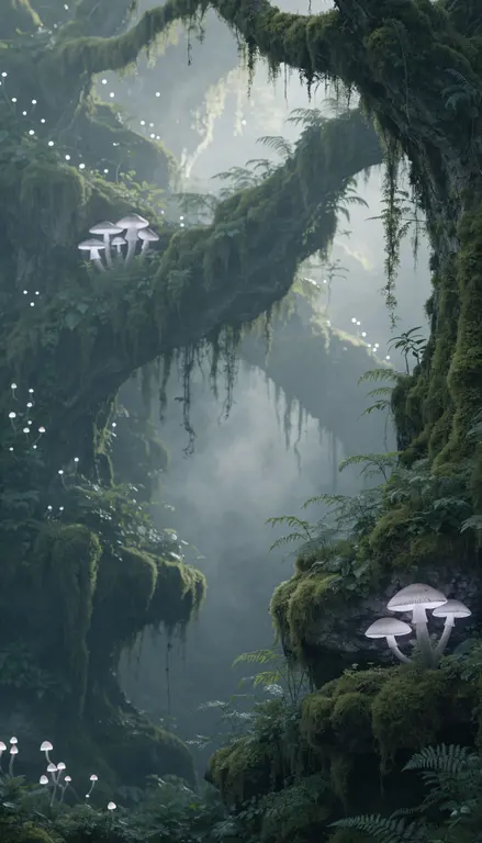 Fondo para croma Bosque de fantasía