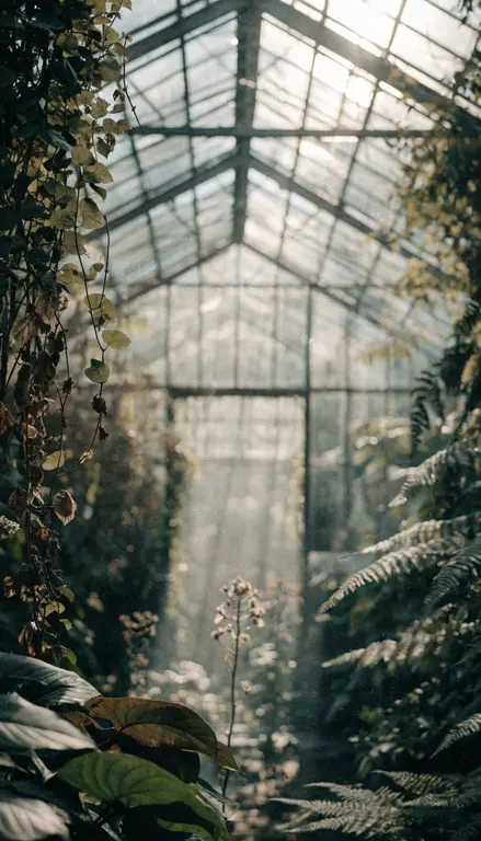 Fondo para croma Invernadero botánico