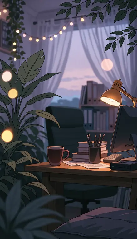Fondo para croma Habitación lofi