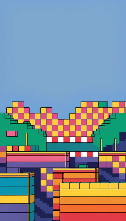Fondo para croma Mundo pixel