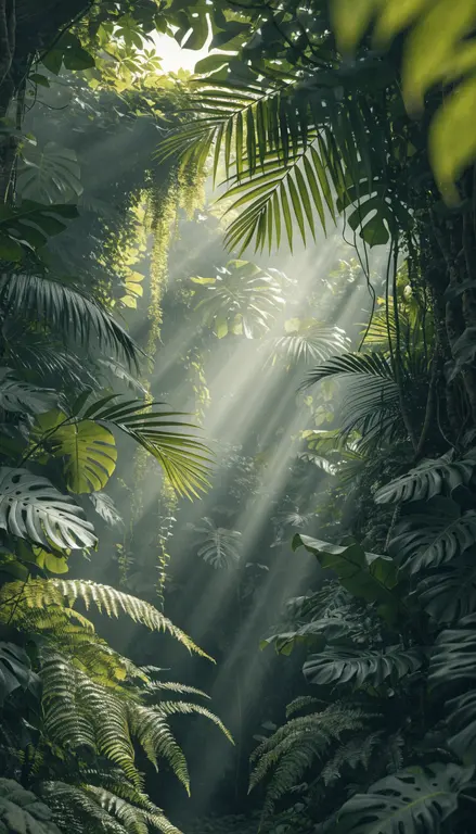 Fondo para croma Jungla de plantas