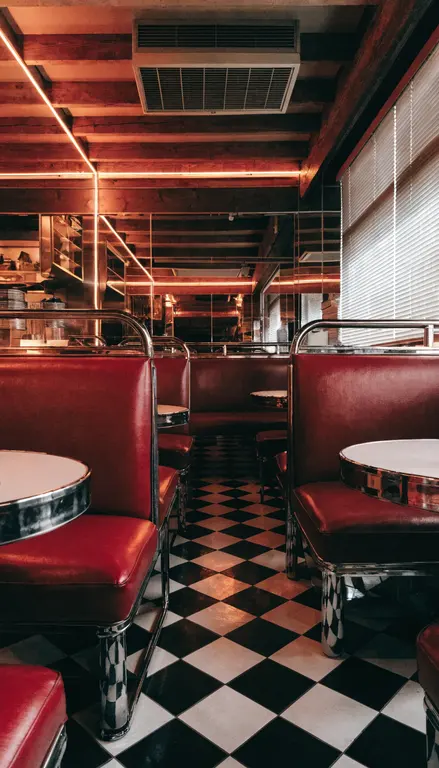 Fondo para croma Diner retro