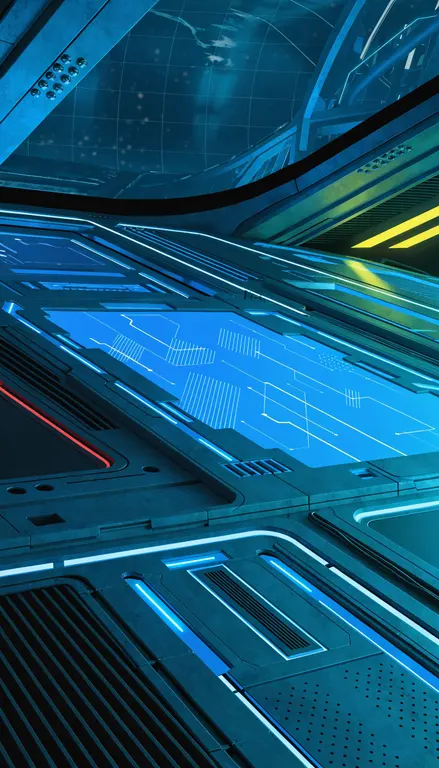 Fondo para croma Cabina sci-fi