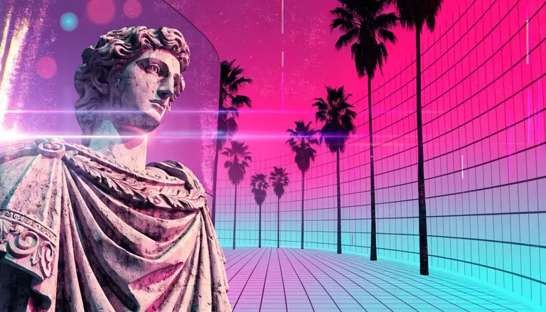 Estatua vaporwave