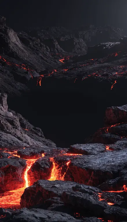 Fondo para croma Volcán nocturno