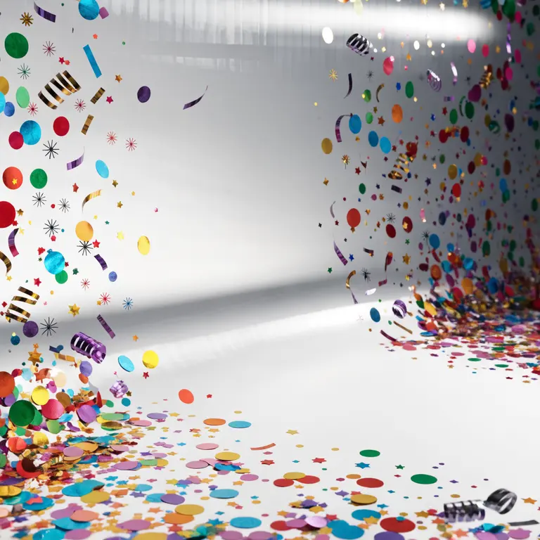 Fondo mockup Confeti celebración