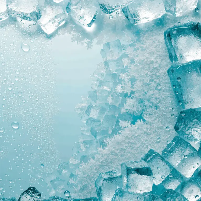 Fondo mockup Hielo y frescor