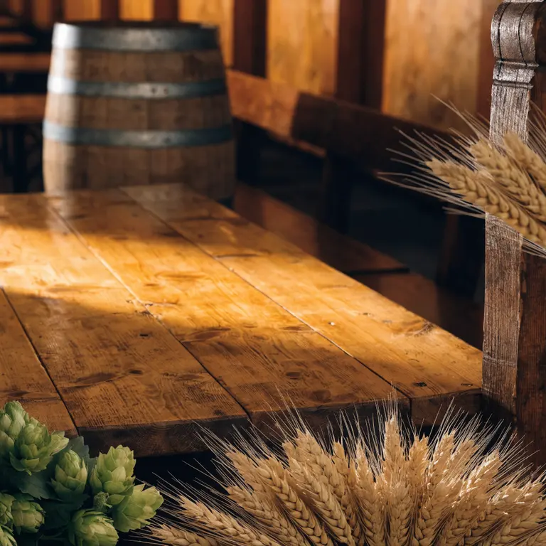 Fondo mockup Oktoberfest madera