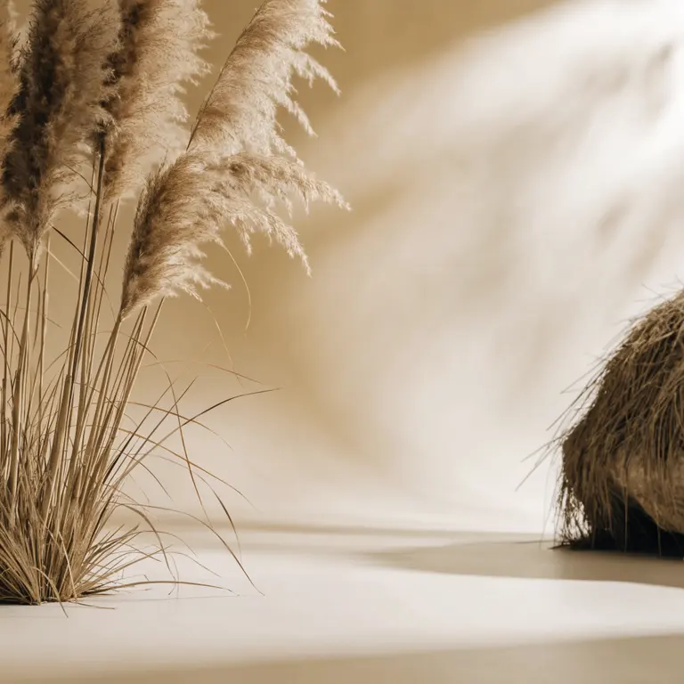 Fondo mockup Pampas boho