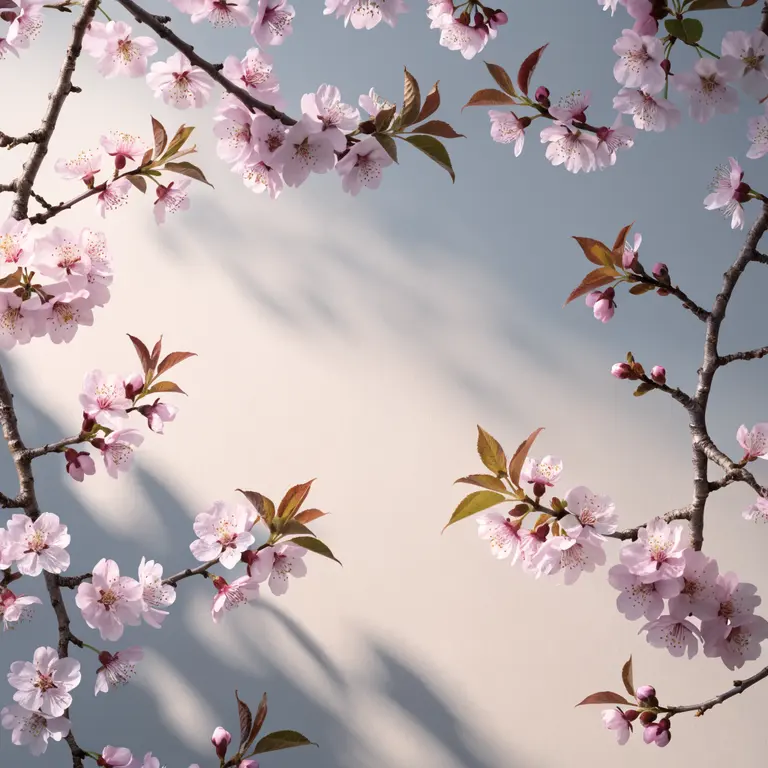 Fondo mockup Flor de primavera