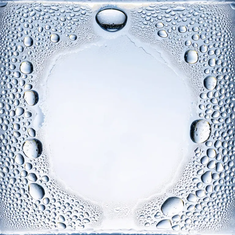 Fondo mockup Gotas sobre cristal