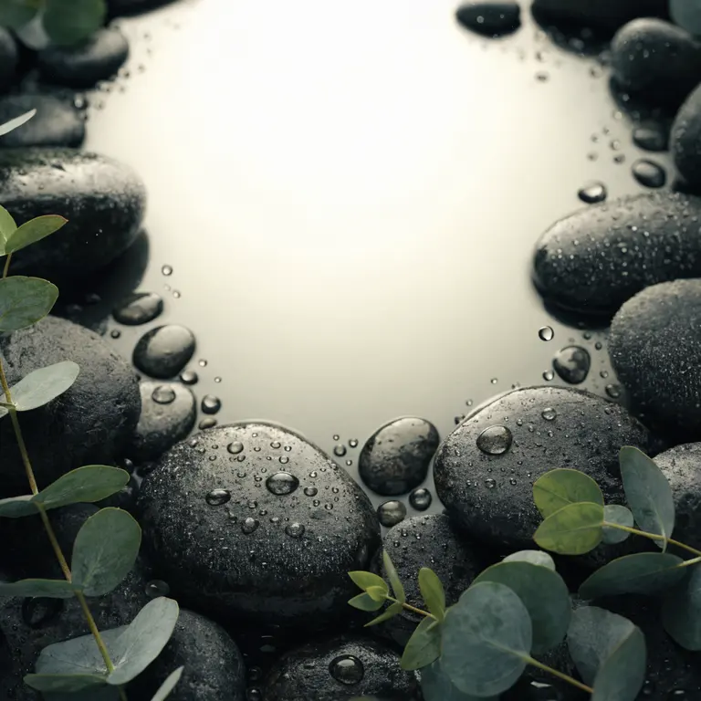 Fondo mockup Piedra húmeda spa