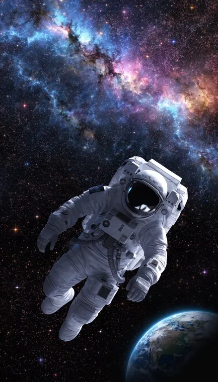 Wallpaper Astronauta flotando · 1
