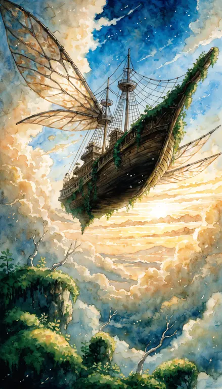 Wallpaper Barco volador · 1