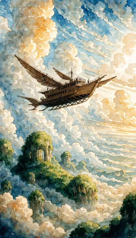 Wallpaper Barco volador · 2