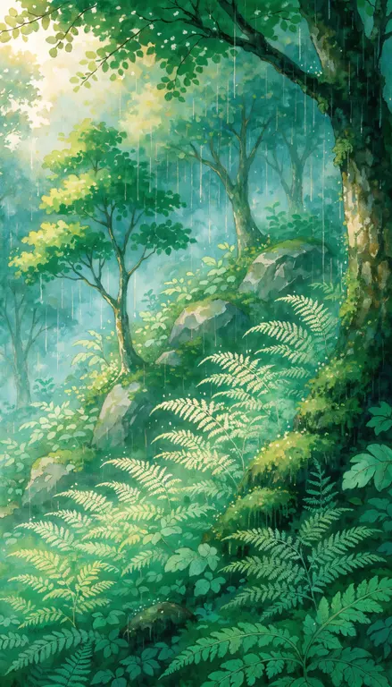 Bosque bajo la lluvia · 1