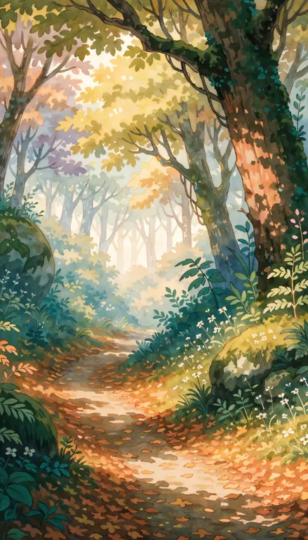 Wallpaper Bosque de otoño · 1