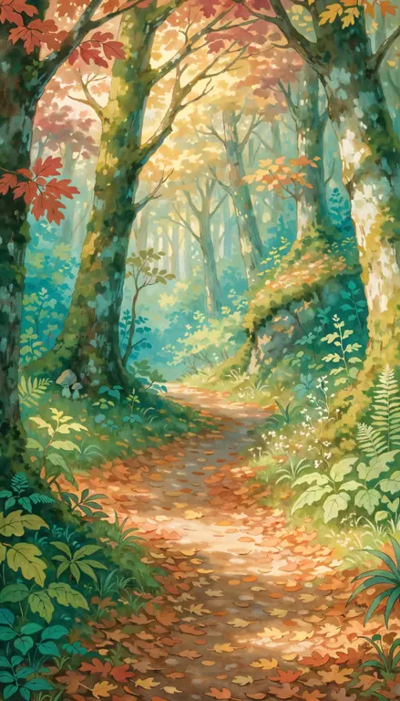 Wallpaper Bosque de otoño · 2