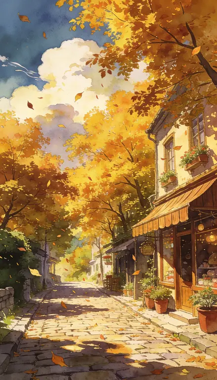 Calle en otoño · 2