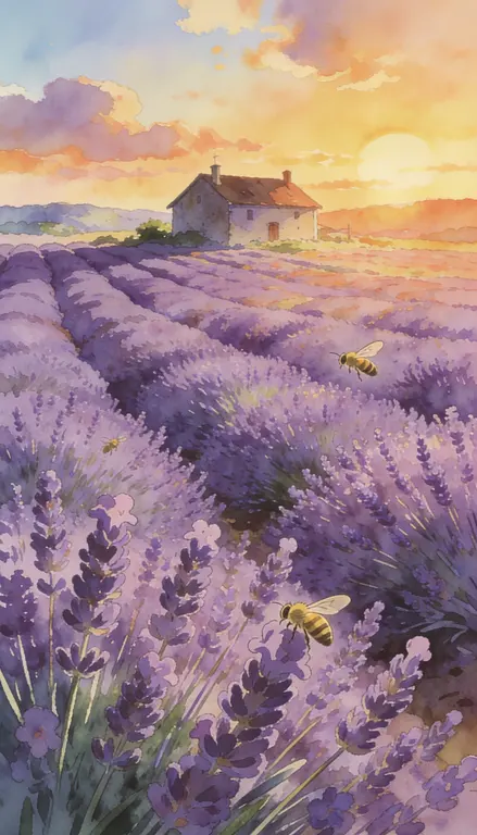 Wallpaper Campo de lavanda · 1