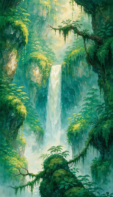 Wallpaper Cascada mágica · 2