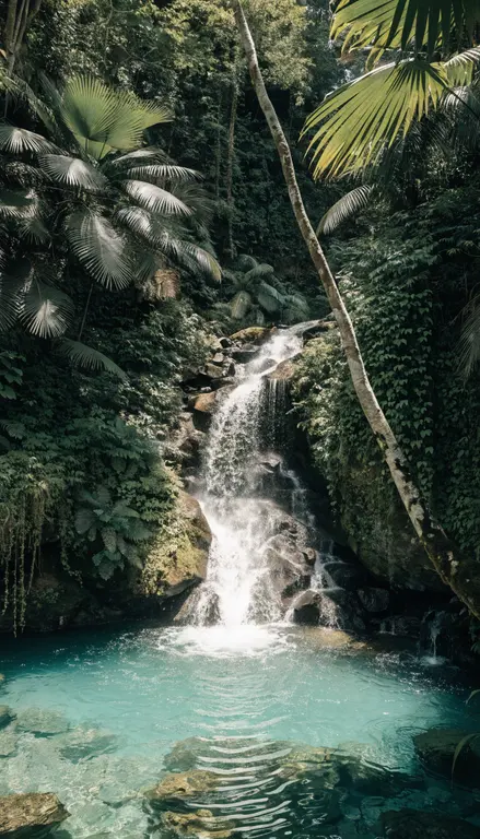 Wallpaper Cascada en la selva · 1