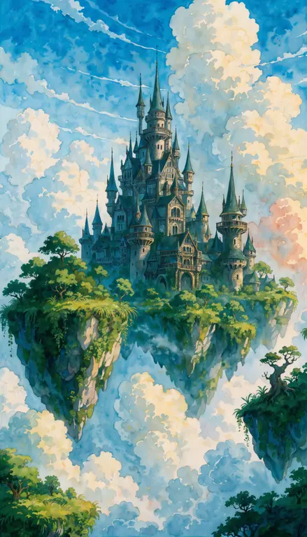 Wallpaper Castillo en el cielo · 1