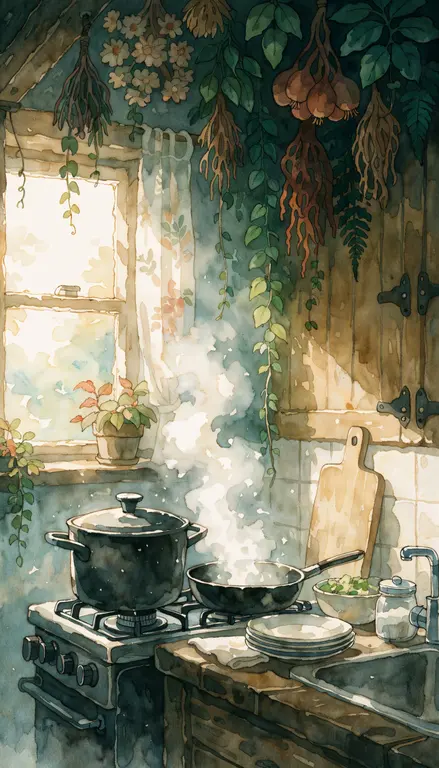 Wallpaper Cocina acogedora · 1