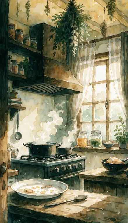 Wallpaper Cocina acogedora · 2