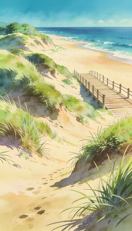 Wallpaper Dunas junto al mar · 1