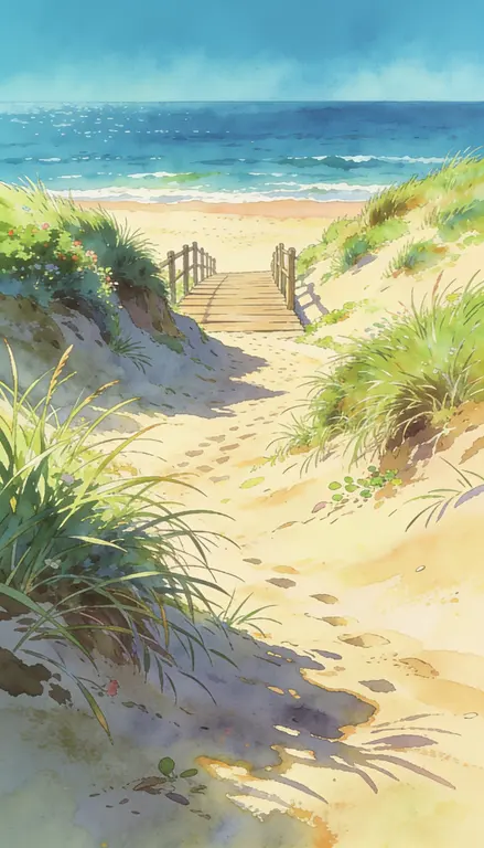 Wallpaper Dunas junto al mar · 2