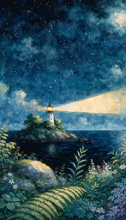 Faro de noche · 2