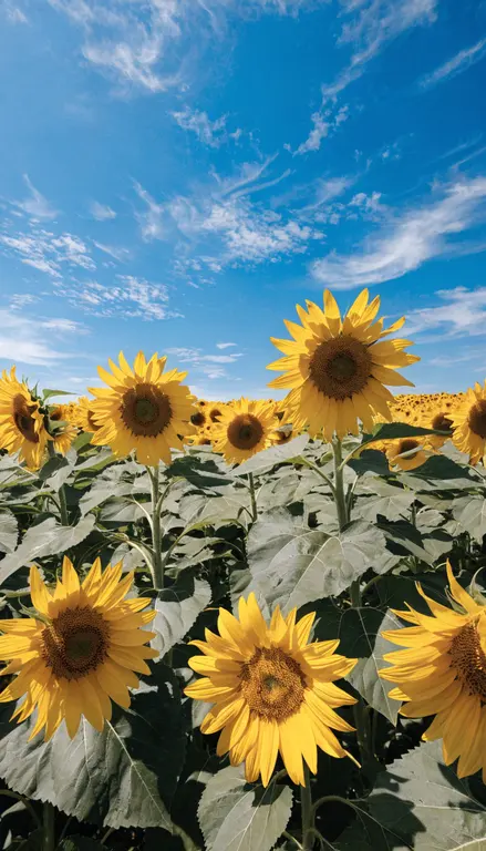 Wallpaper Campo de girasoles · 1