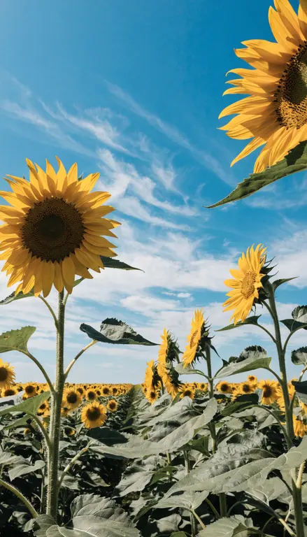 Wallpaper Campo de girasoles · 2