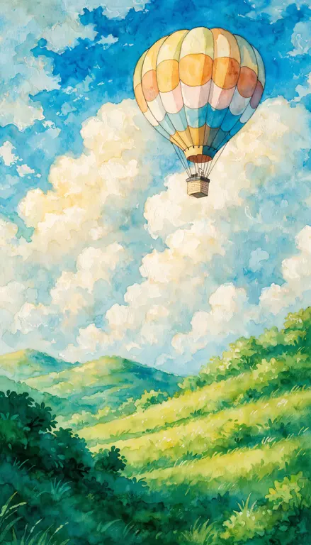 Wallpaper Globo aerostático · 2