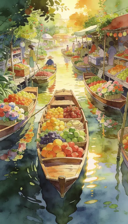Mercado flotante · 1