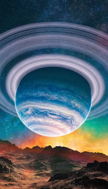 Wallpaper Planeta con anillos · 1