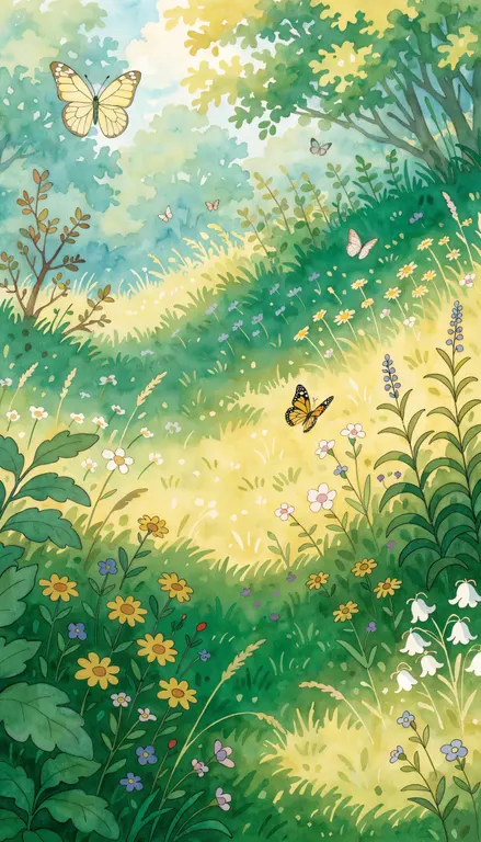 Wallpaper Pradera de primavera · 1
