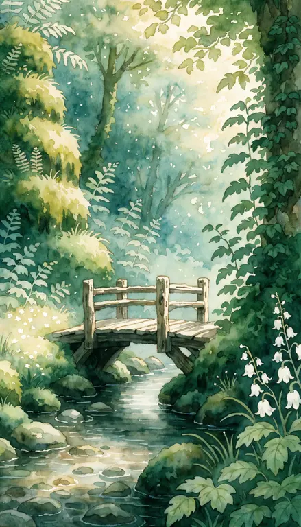 Wallpaper Puente de madera · 2