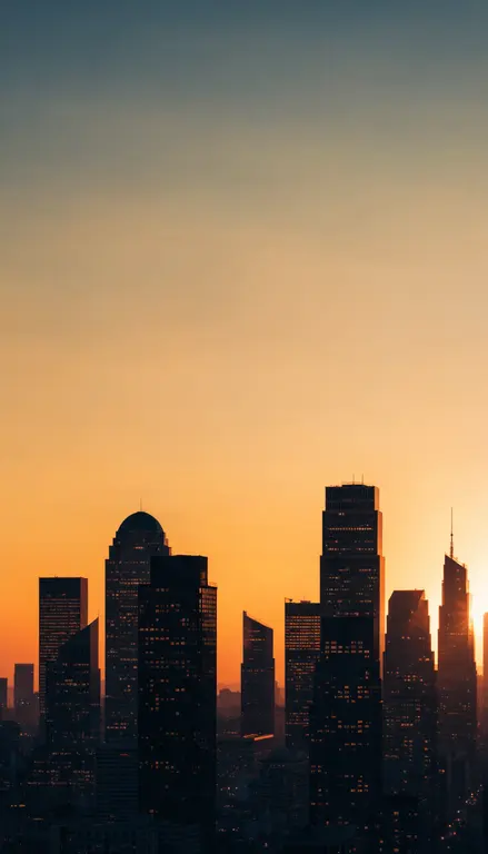 Wallpaper Skyline atardecer · 2