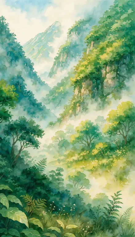 Wallpaper Valle con niebla · 1