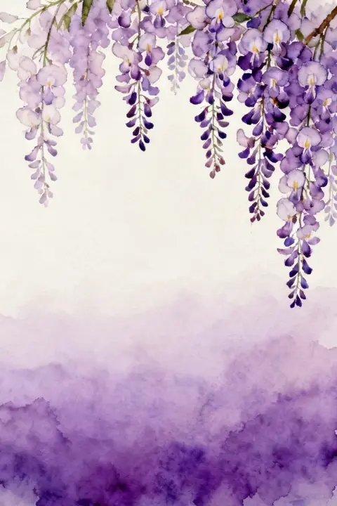 Ilustración watercolor-of-hanging-wis para menu